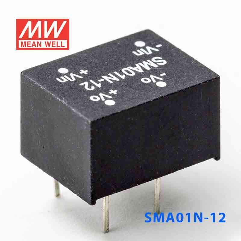 Mean Well SMA01N-12 DC-DC Converter - 1W - 21.6~26.4V in 12V out 84mA - PHOTO 1