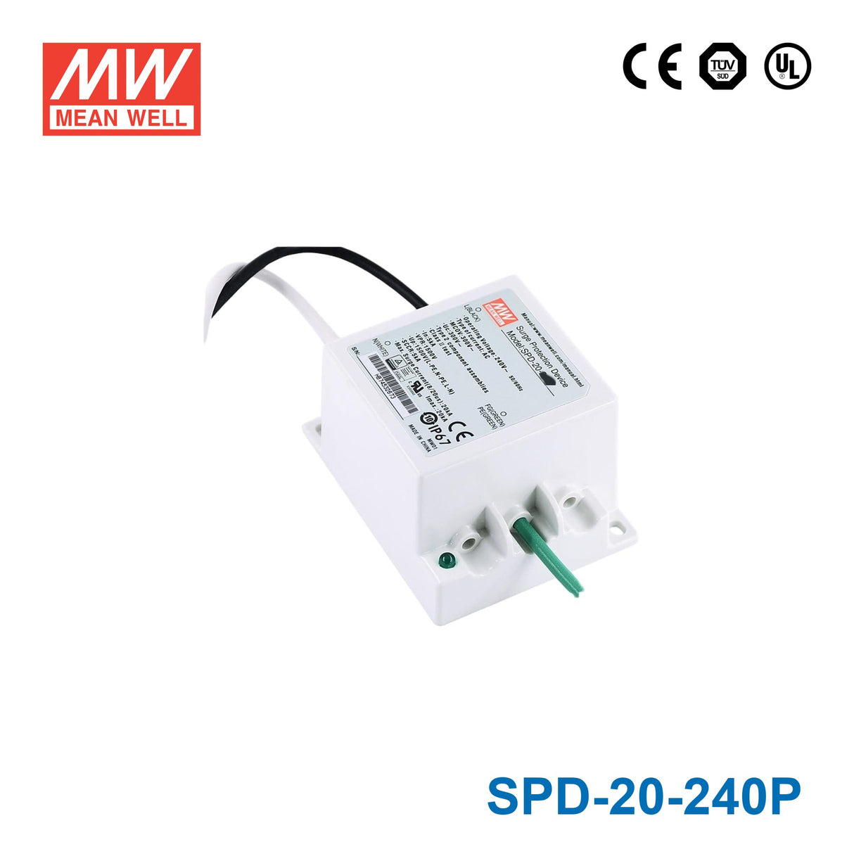 Mean Well SPD-20-240P Surge Protection Device 240VAC 10KV