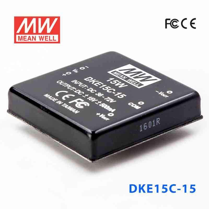 Mean Well DKE15C-15 DC-DC Converter - 15W - 36~72V in ±15V out 500mA