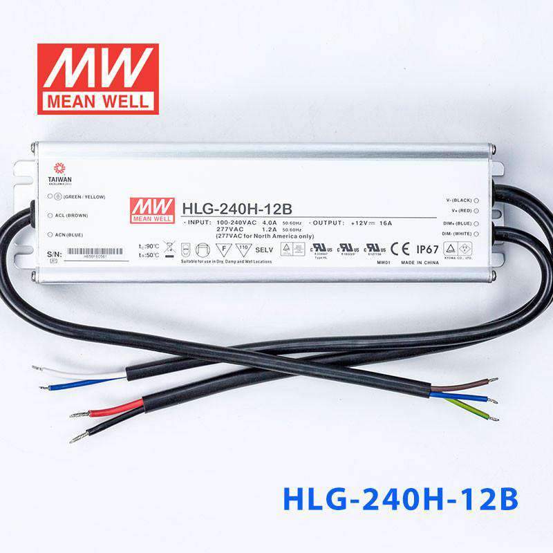Mean Well HLG-240H-12B Power Supply 192W 12V - Dimmable 16A - PHOTO 2