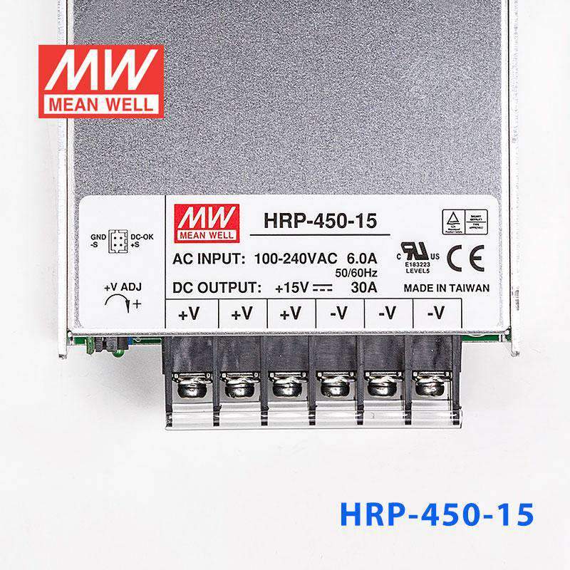 Mean Well HRP-450-15 Power Supply 450W 15V 30A - PHOTO 2
