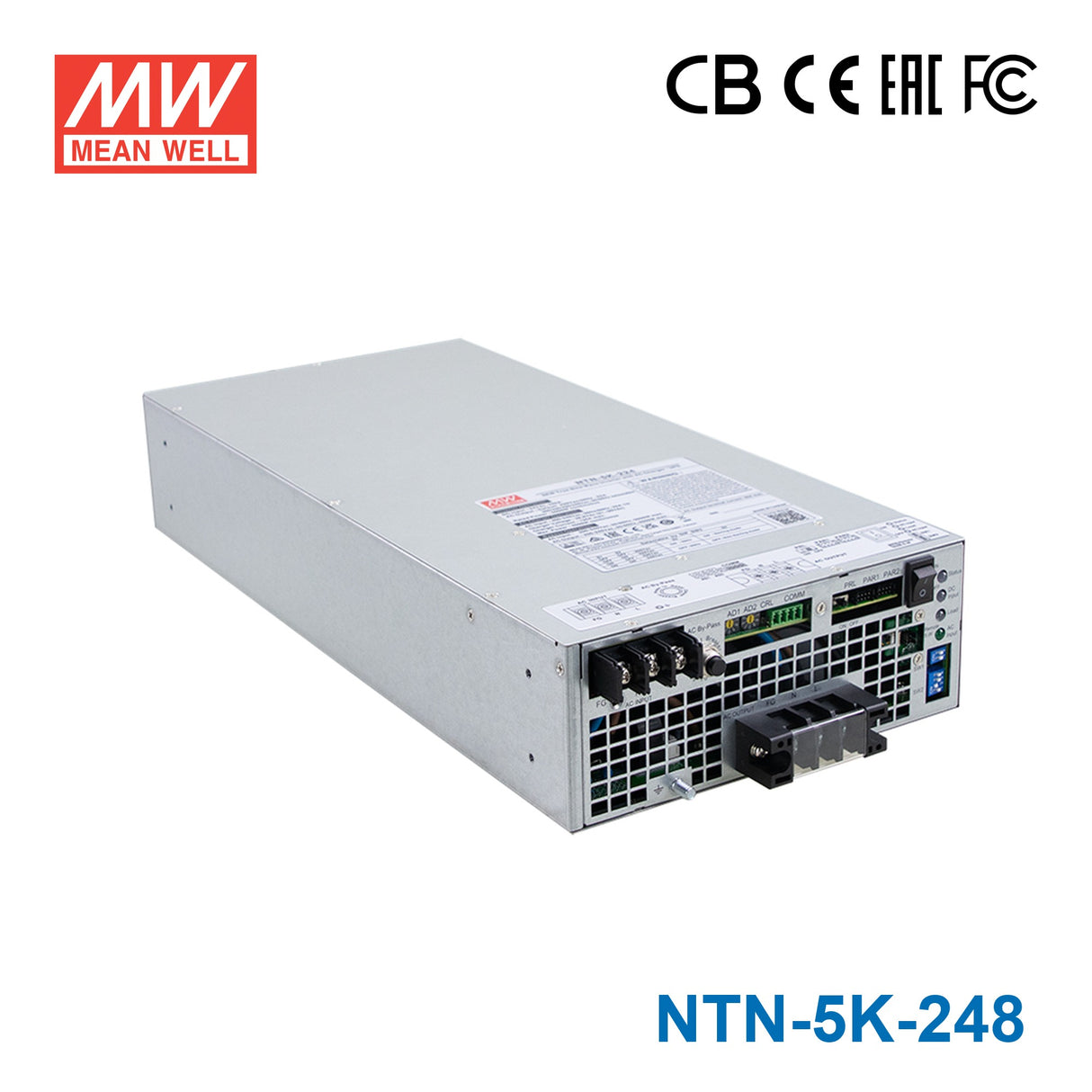 Mean Well NTN-5K-248 5KW True Sine Wave Inverter with AC Charger/UPS, 48V In 230V Out 21.7A