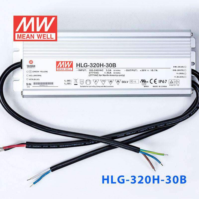 Mean Well HLG-320H-30B Power Supply 320W 30V- Dimmable 10.7A - PHOTO 2