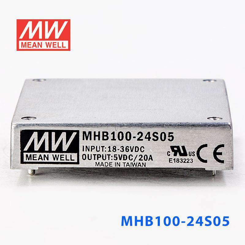 Mean Well MHB100-24S05 DC-DC Converter - 100W - 18~36V in 5V out 20A - PHOTO 2