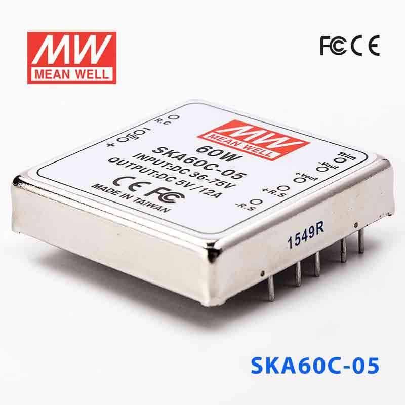 Mean Well SKA60C-05 DC-DC Converter - 60W - 36~75V in 5V out 12A