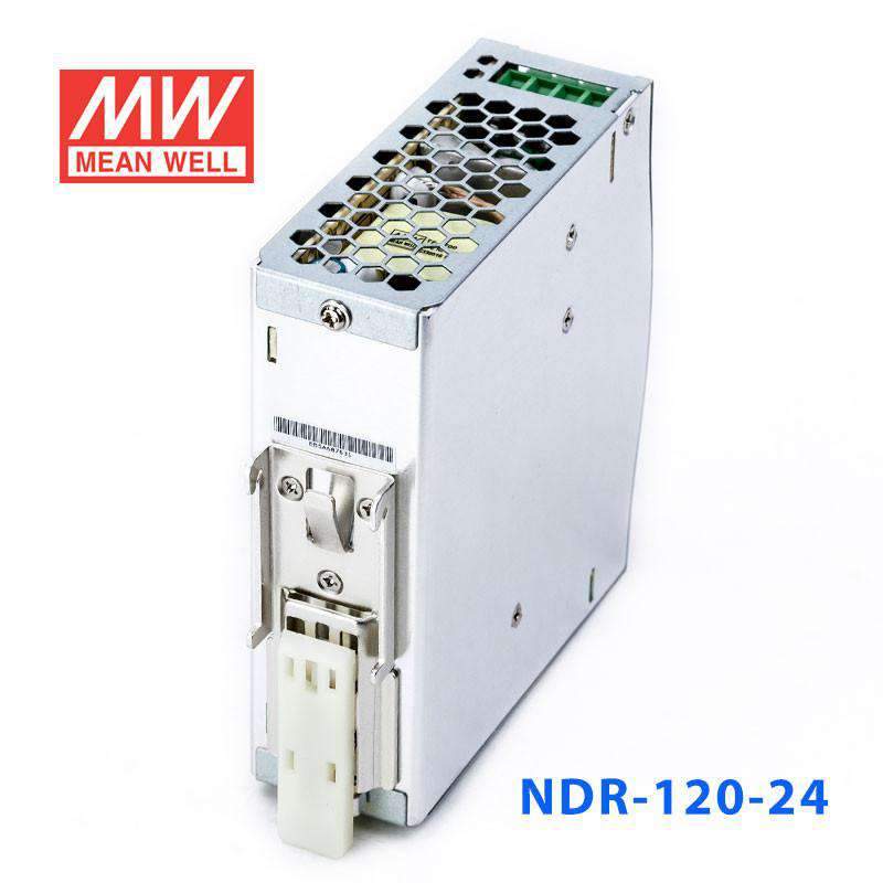 Mean Well NDR-120-24 Single Output Industrial Power Supply 120W 24V 5A - DIN Rail - PHOTO 3