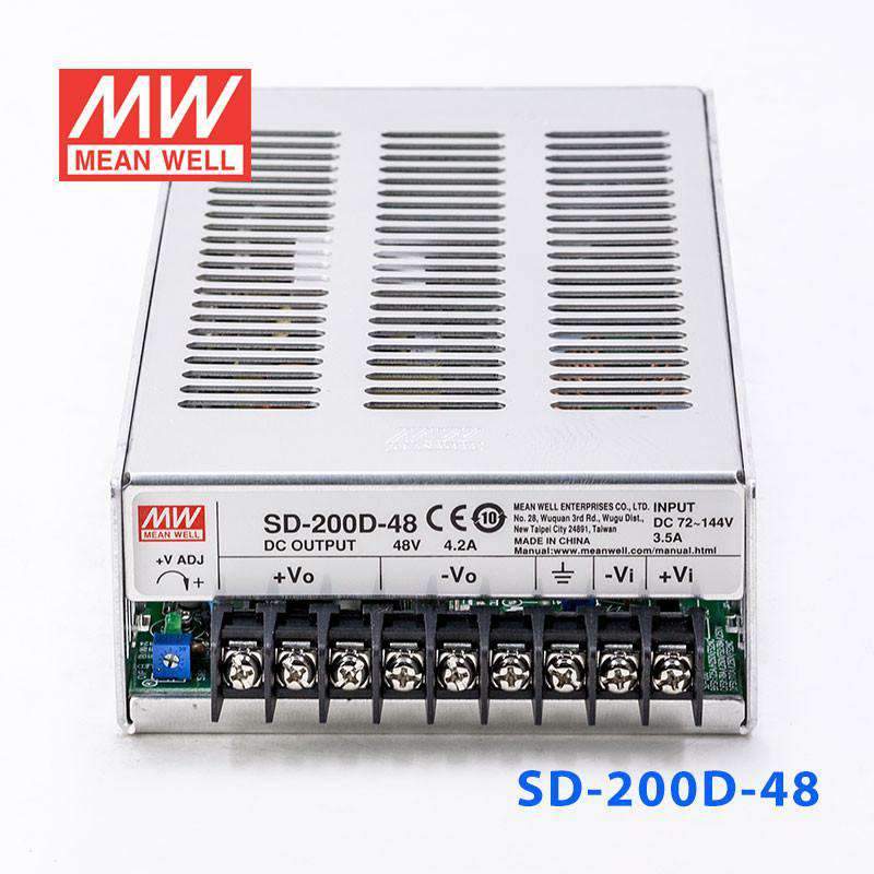 Mean Well SD-200D-48 DC-DC Converter - 200W - 72~144V in 48V out 8.4A - PHOTO 2