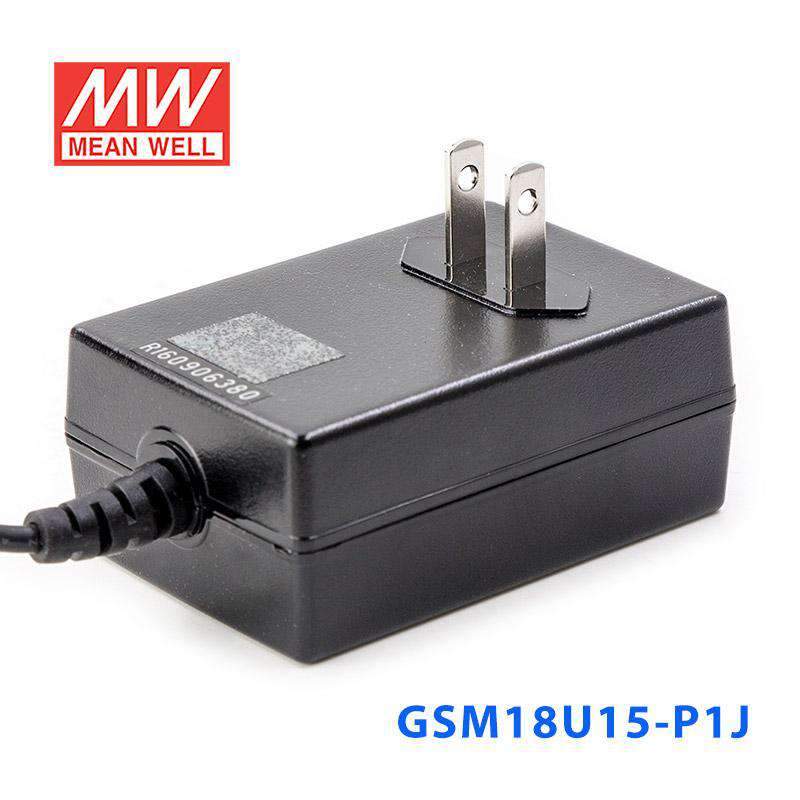 Mean Well GSM18U15-P1J Power Supply 18W 15V 1.2A - PHOTO 3