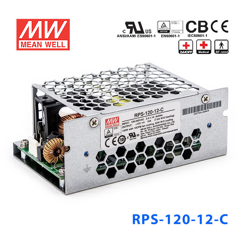 Mean Well RPS-120-27-C Green Power Supply W 27V 4.5A - Medical Power Supply
