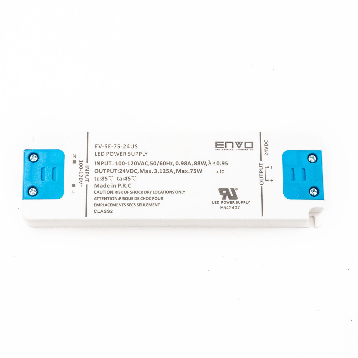 ENVO EV-SE-75-24US LED Driver 75W 24V 3.125A - PHOTO 1