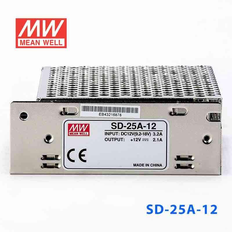 Mean Well SD-25A-12 DC-DC Converter - 25W - 9.2~18V in 12V out 2.1A - PHOTO 2