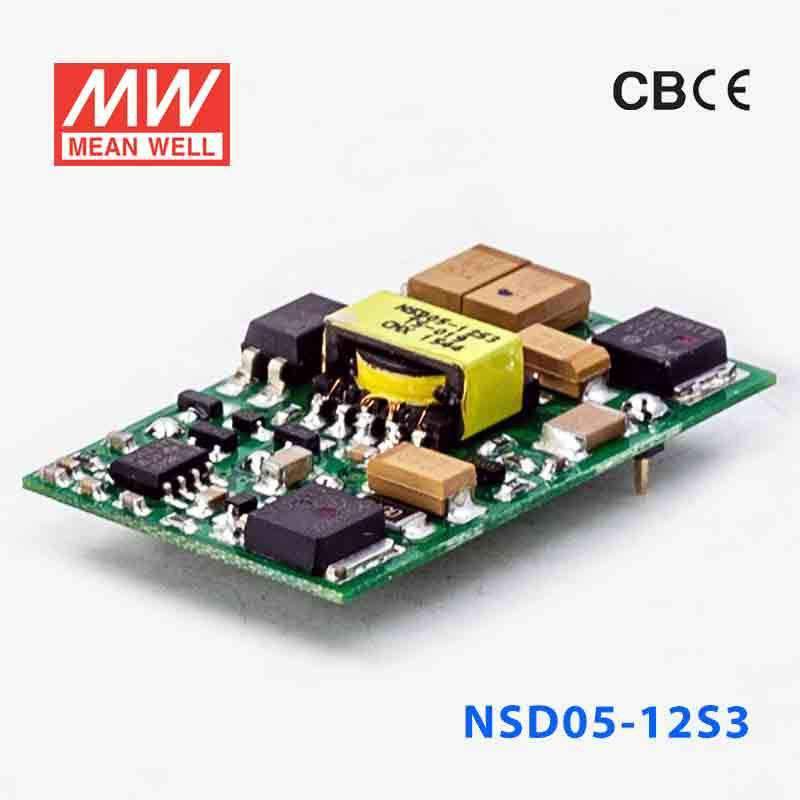 Mean Well NSD05-12S3 DC-DC Converter - 3.96W - 9.2~36V in 3.3V out 1.2A