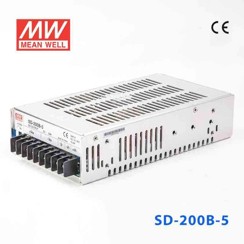 Mean Well SD-200B-5 DC-DC Converter - 170W - 19~36V in 5V out 4.2A