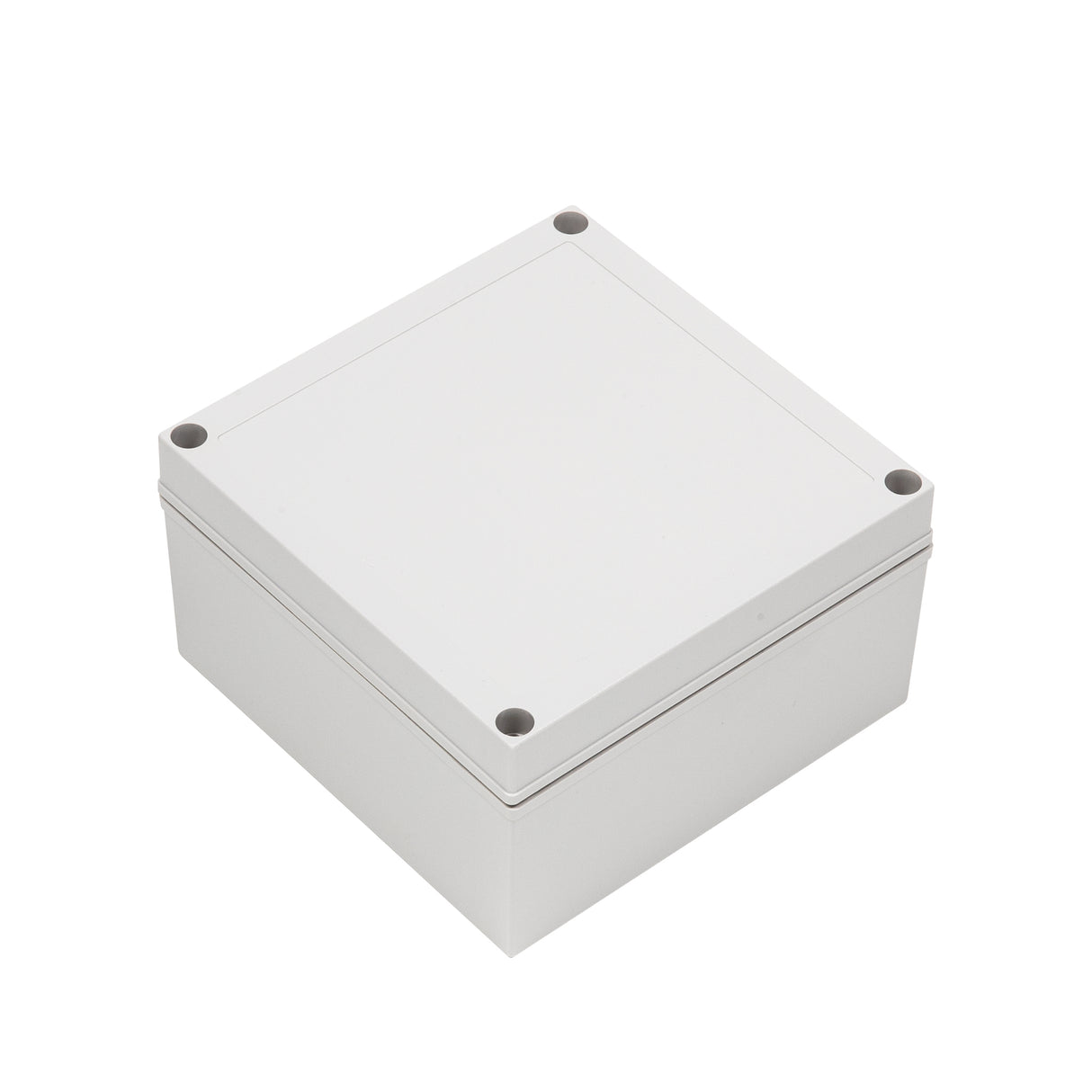 Boxco M-Series 7.09 x 7.09 x 3.94 Inches(180 x 180 x 100mm) Plastic Enclosure, IP67, IK08, ABS, Grey Cover, Screw Type - PHOTO 1