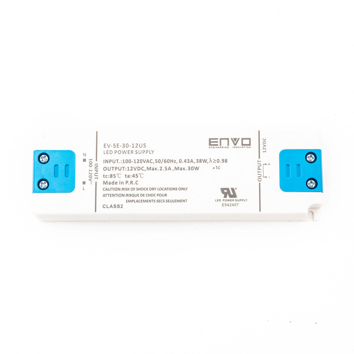ENVO EV-SE-30-12US LED Driver 30W 12V 2.5A - PHOTO 1