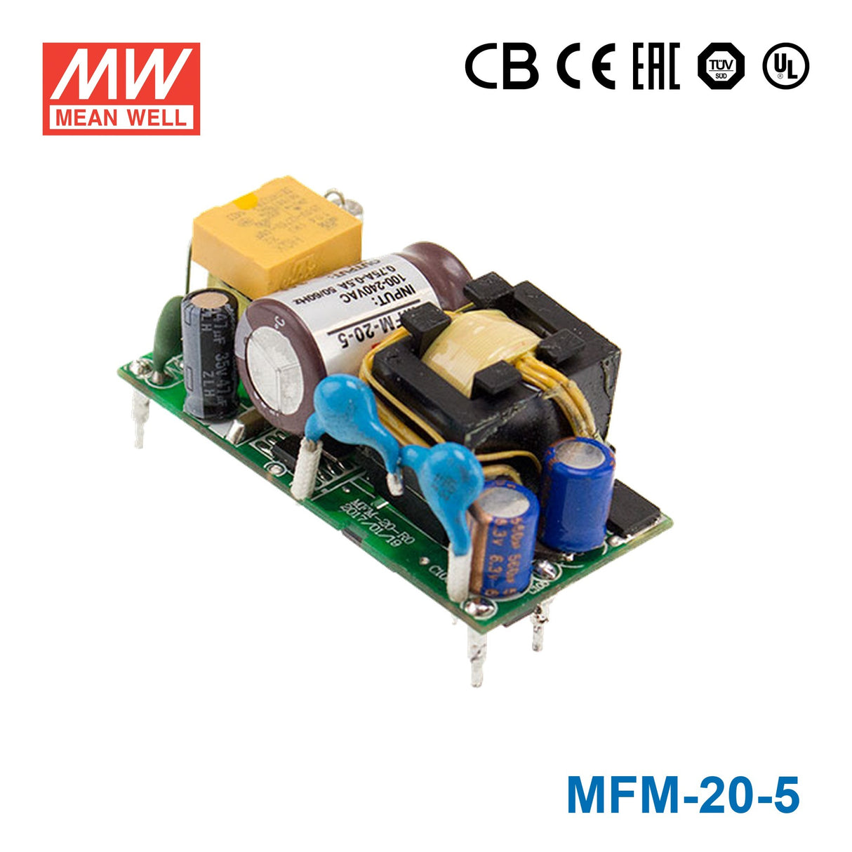 Mean Well MFM-20-5 Power Supply 20W 5V 4A