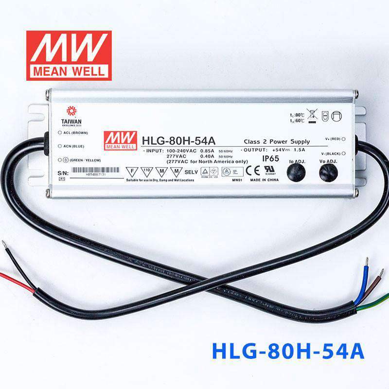 Mean Well HLG-80H-54A Power Supply 80W 54V - Adjustable 1.5A - PHOTO 2