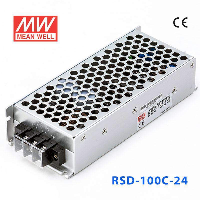 Mean Well RSD-100C-24 DC-DC Converter - 100.8W - 33.6~62.4V in 24V out 4.2A