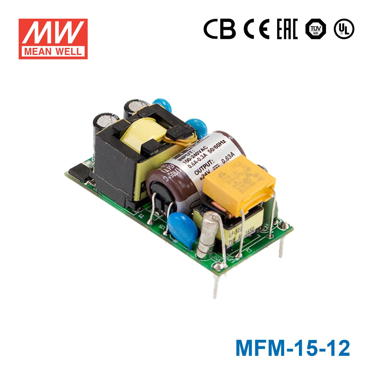 Mean Well MFM-15-12 Power Supply 15W 12V 1.25A