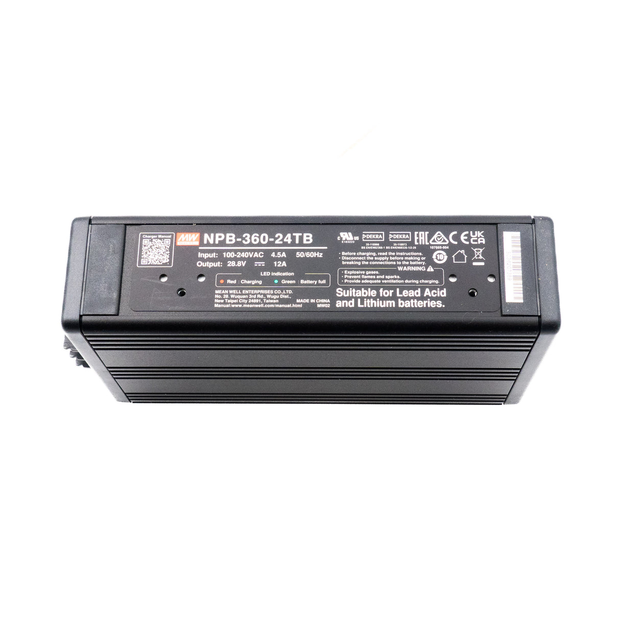 Mean Well NPB-360-24TB Battery Charger 360W 24V Terminal Block 12A - PHOTO 1