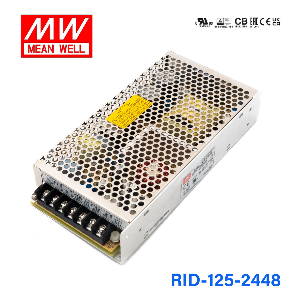 Mean Well RID-125-2448 AC-DC Dual output enclosed power supply 125W