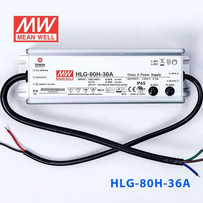 Mean Well HLG-80H-36A Power Supply 80W 36V - Adjustable 2.3A - PHOTO 2