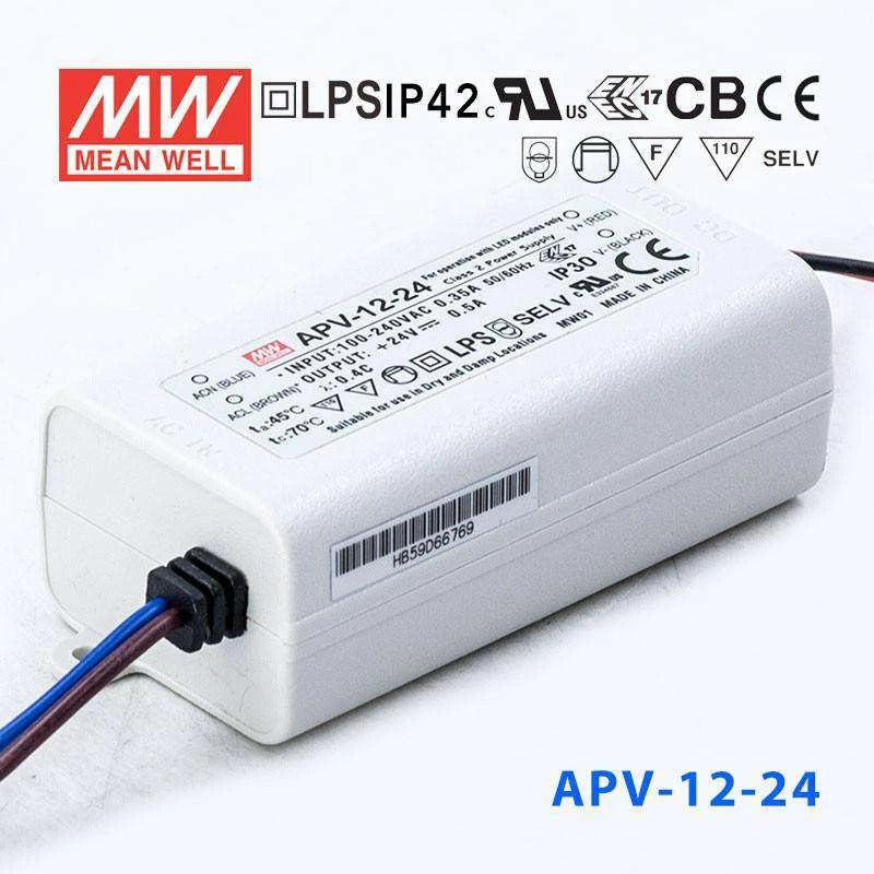 Mean Well APV-12-24 Power Supply 12W 24V 500mA