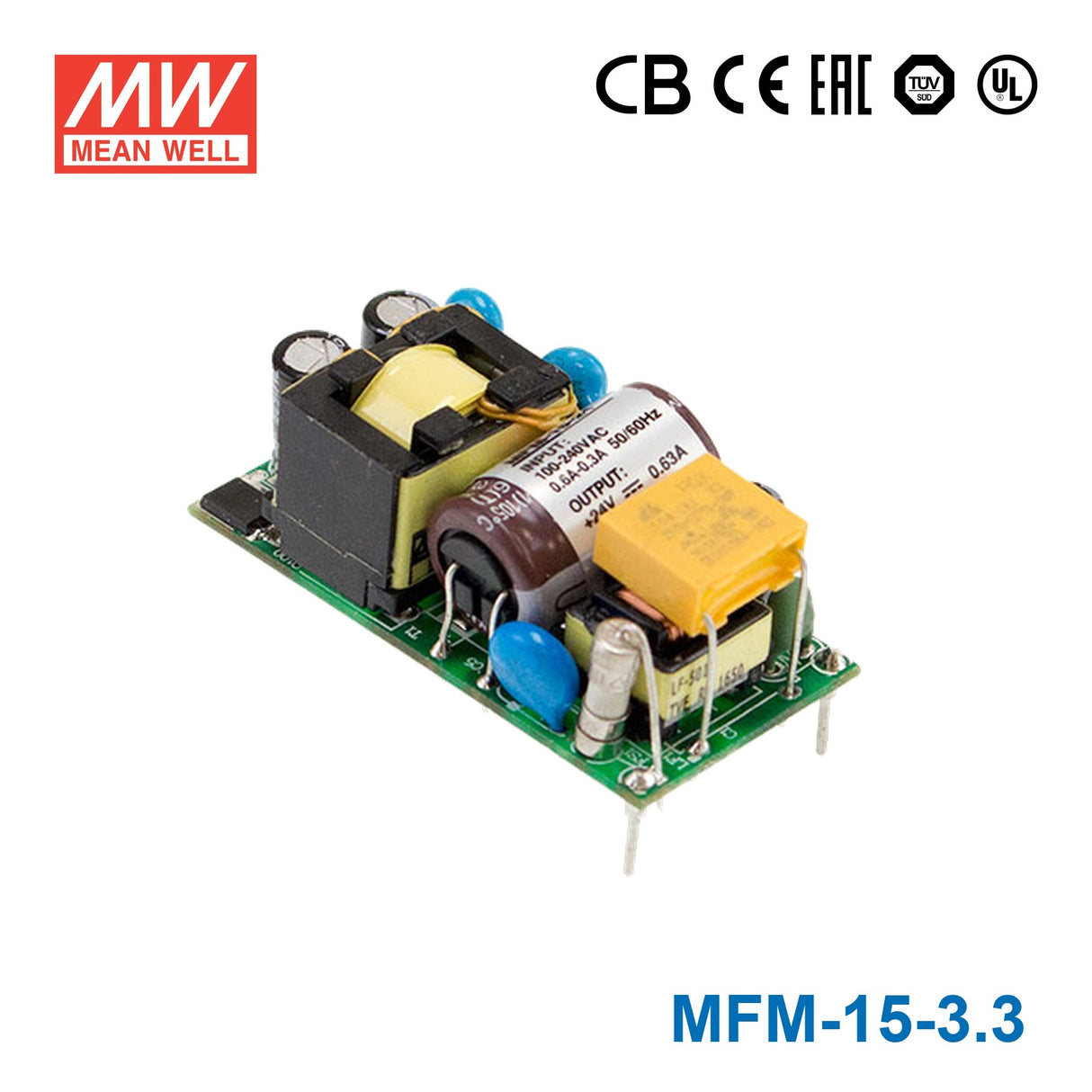 Mean Well MFM-15-3.3 Power Supply 15W 3.3V 3.5A