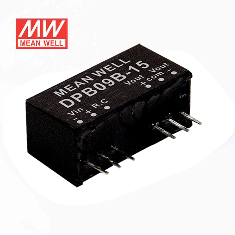 Mean Well DPB09A-05 DC-DC Converter - 9W - 9~18V in ±5V out 800mA