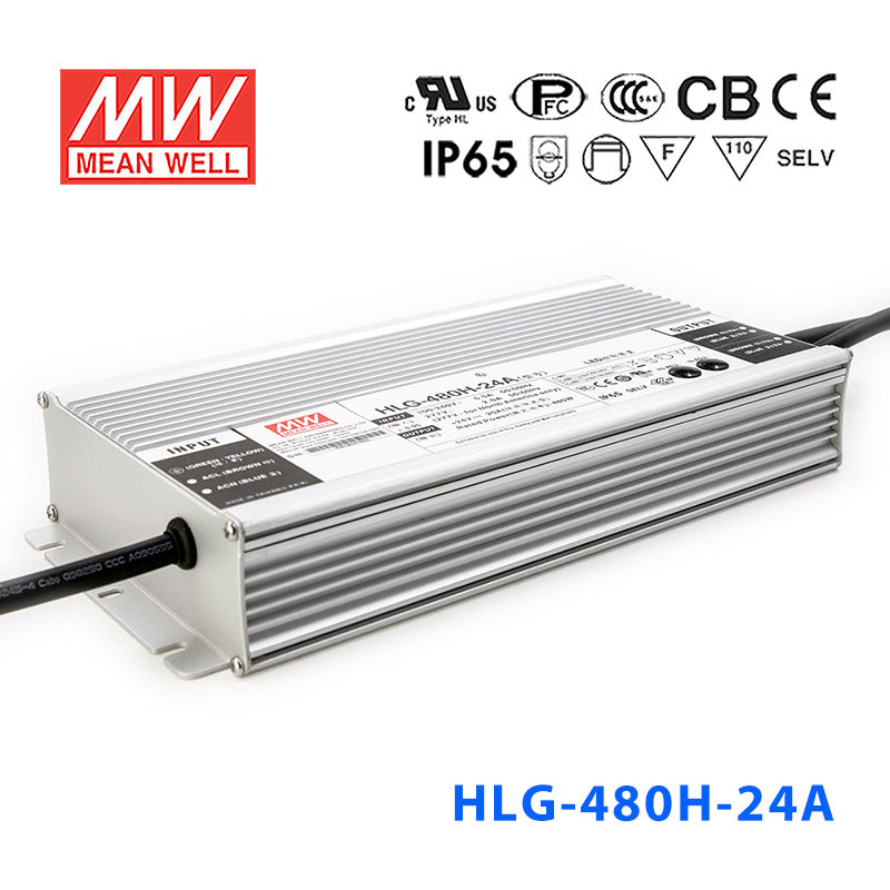 Mean Well HLG-480H-42B Power Supply 480W 42V- Dimmable