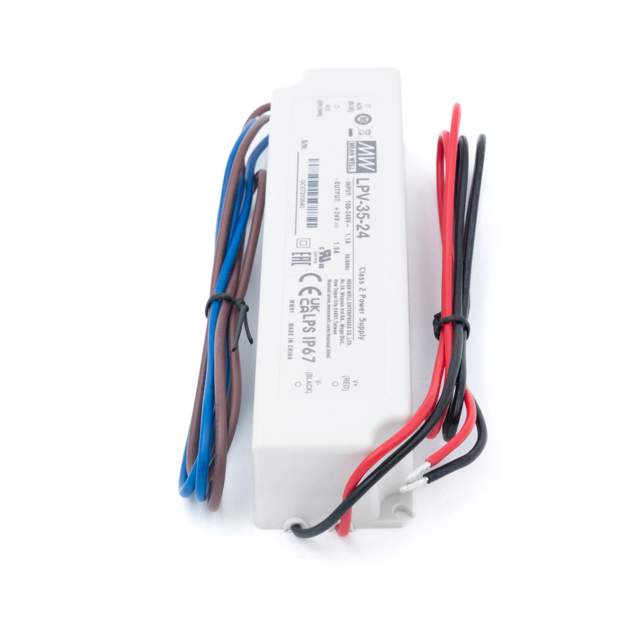 Mean Well LPV-35-24 LED Driver — 36W 24V 1.5A IP67 Waterproof - PHOTO 2