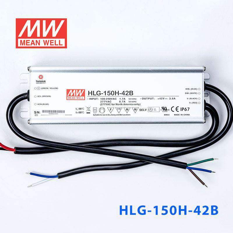Mean Well HLG-150H-42B Power Supply 150W 42V- Dimmable 3.6A - PHOTO 2