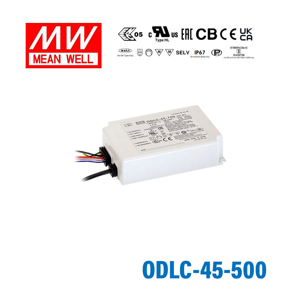 Mean Well ODLC-45-500 Power Supply 45W 500mA, Dimmable