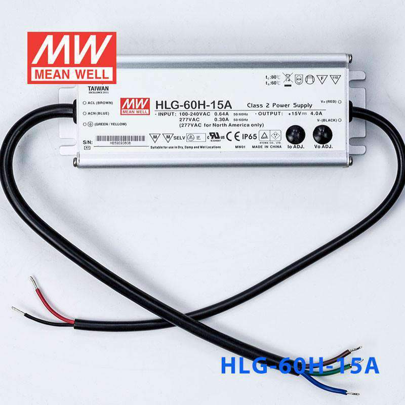 Mean Well HLG-60H-15A Power Supply 60W 15V - Adjustable 4A - PHOTO 2