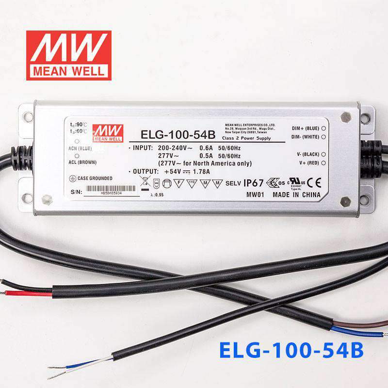 Mean Well ELG-100-54B Power Supply 96.12W 54V - Dimmable 1.78A - PHOTO 2