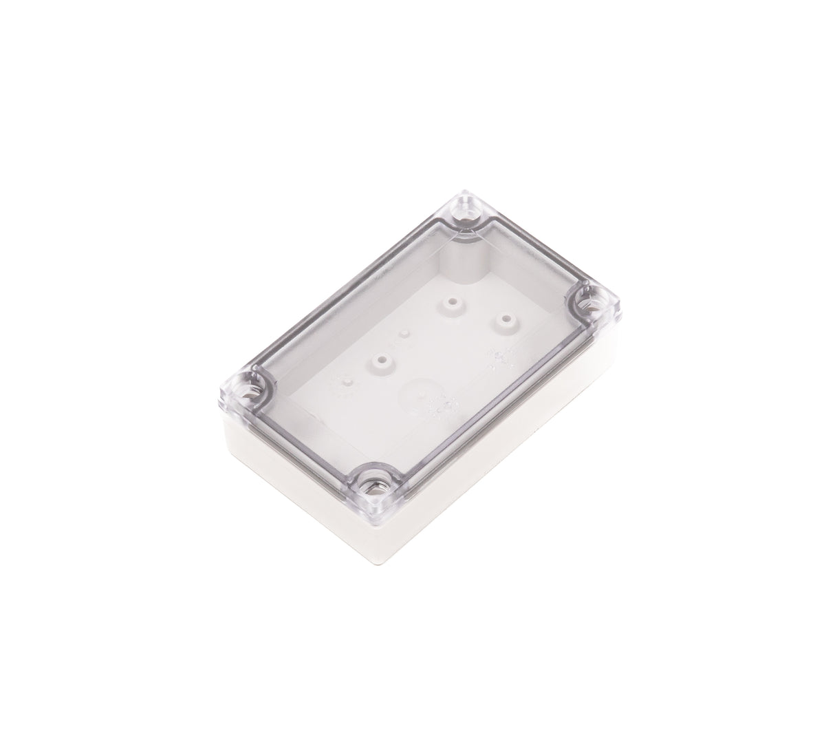 Boxco M-Series 3.15 x 5.12 x 1.38 Inches(80 x 130 x 35mm) Plastic Enclosure, IP67, IK08, ABS, Transparent Cover, Screw Type - PHOTO 1