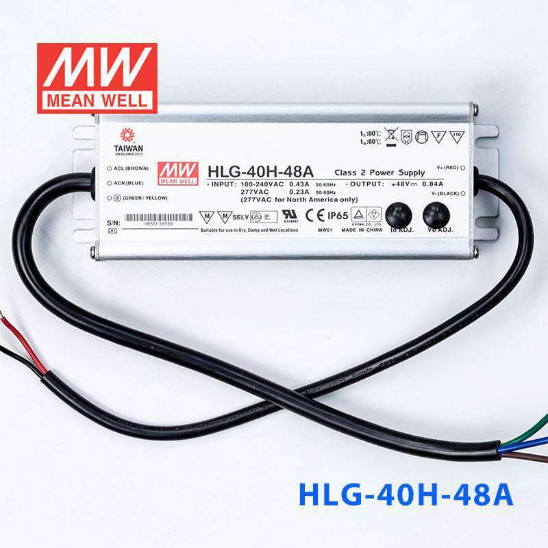 Mean Well HLG-40H-48A Power Supply 40W 48V - Adjustable 840mA - PHOTO 2