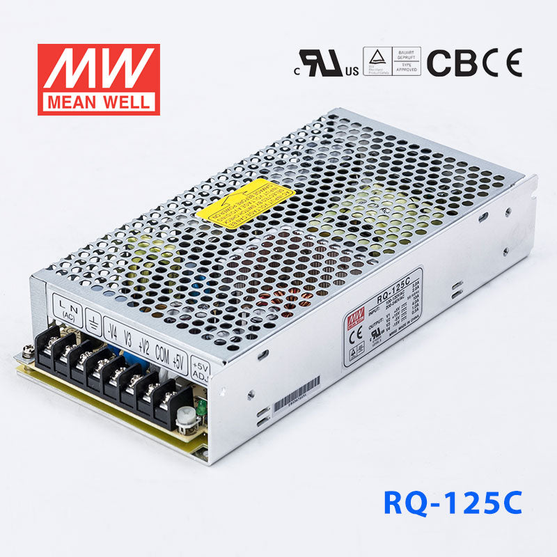Mean Well RQ-125C Power Supply 125W 5V 15V -5V-15V 10A