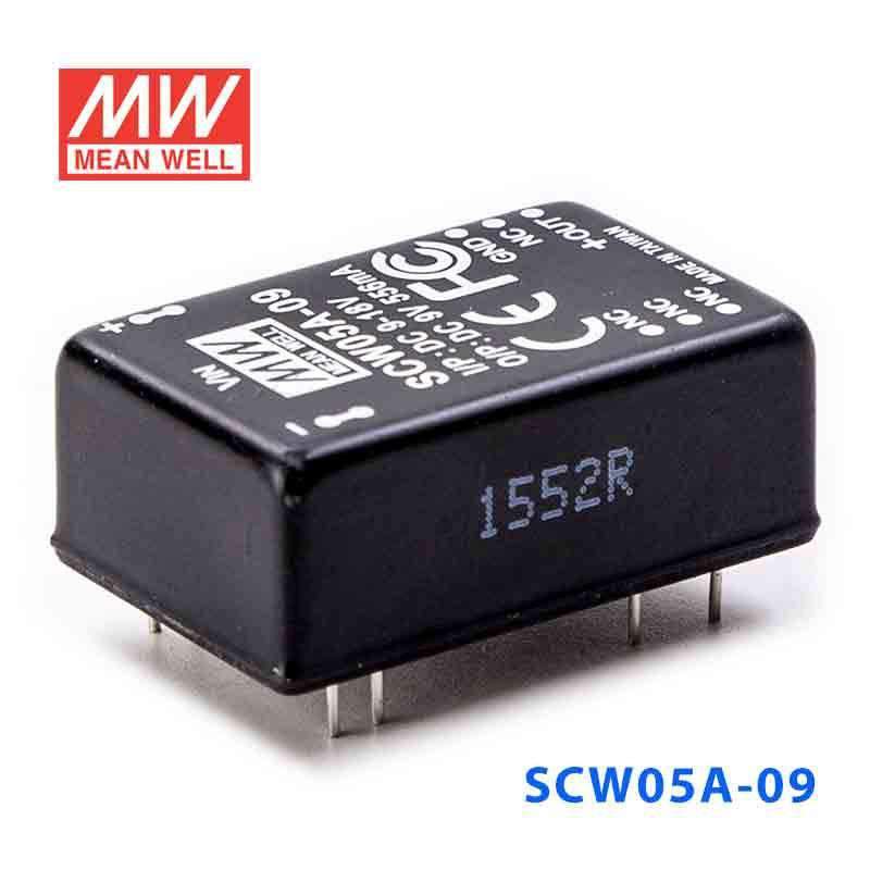 Mean Well SCW05A-09 DC-DC Converter - 5W 9~18V DC in 9V out 556mA - PHOTO 1
