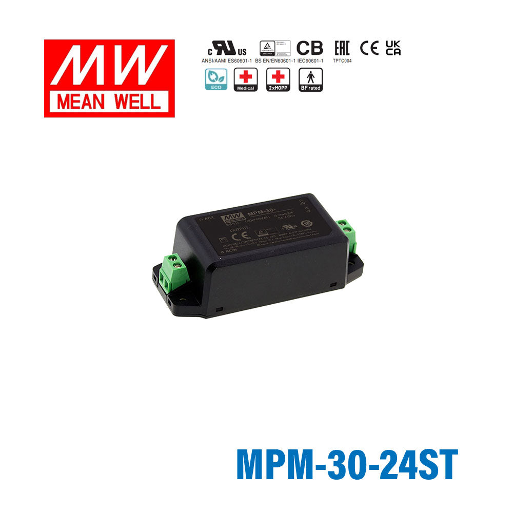 Mean Well MPM-30-24ST Power Supply 30W 24V