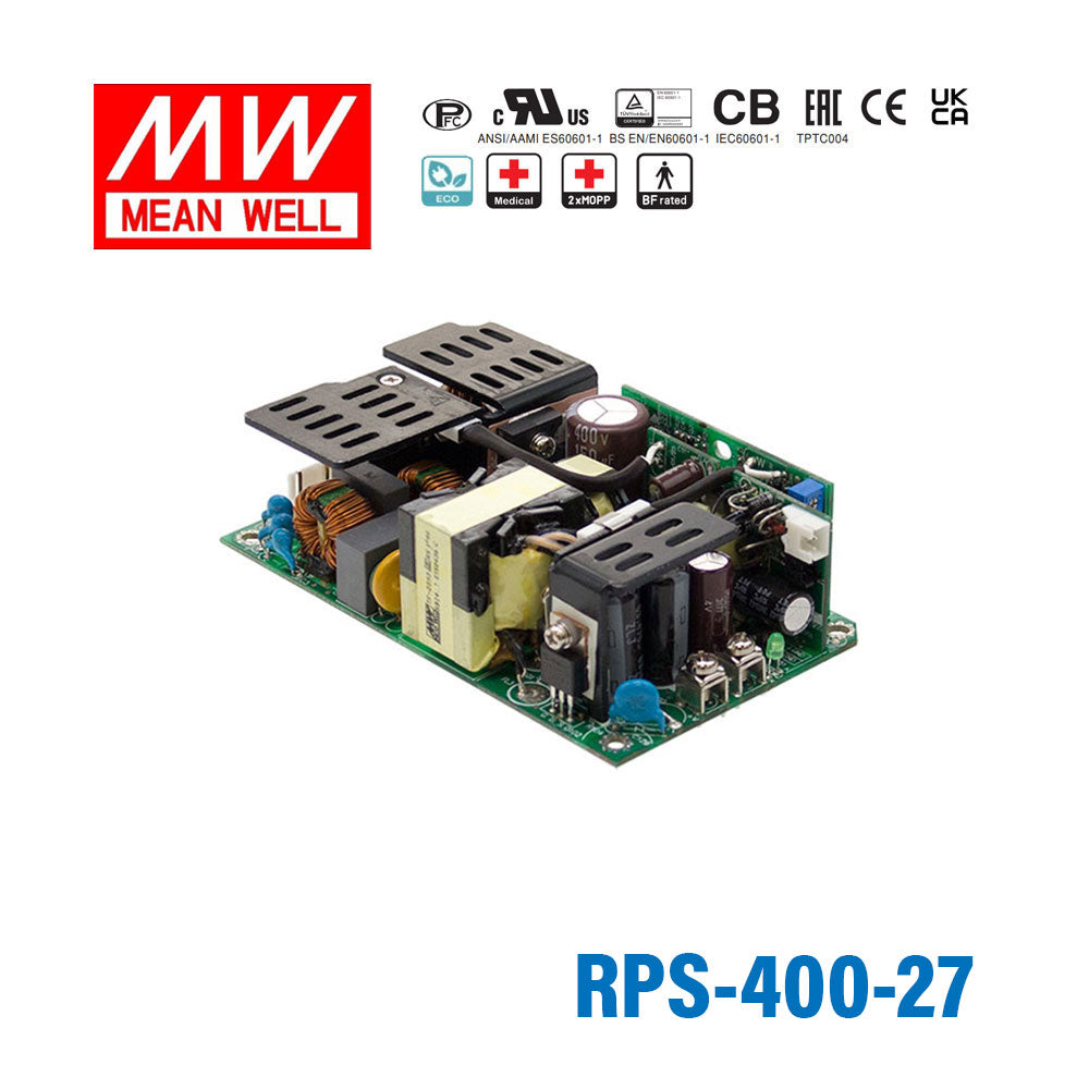 Mean Well RPS-400-27 Green Power Supply W 27V 9.3A - Medical Power Supply