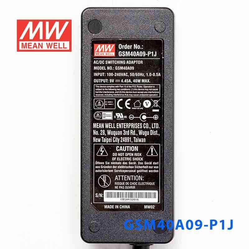 Mean Well GSM40A09-P1J Power Supply 40W 9V - PHOTO 2