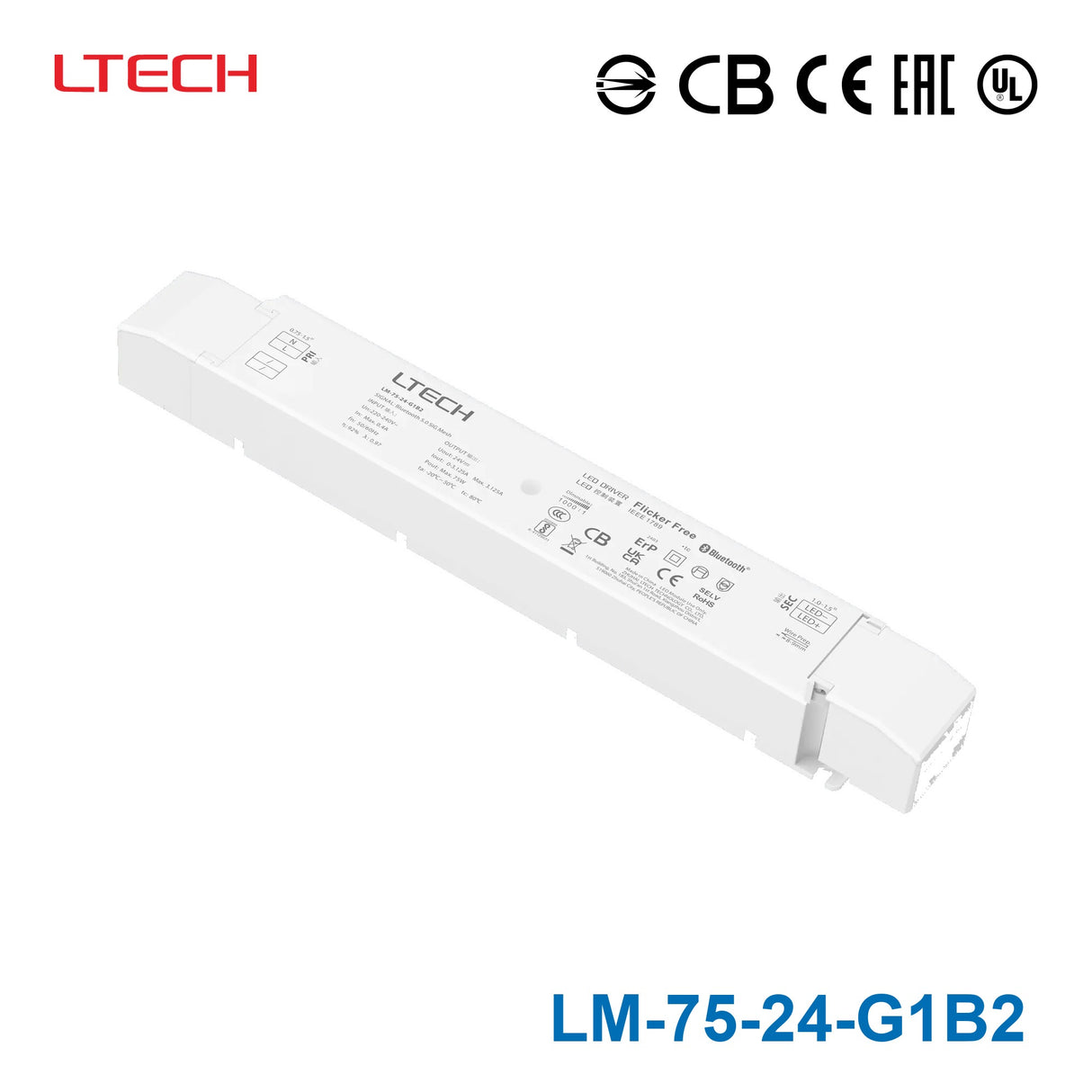 Ltech 75W CV Dimmable Driver LM-75-24-G1B2 Tuya