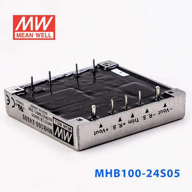 Mean Well MHB100-24S05 DC-DC Converter - 100W - 18~36V in 5V out 20A - PHOTO 4