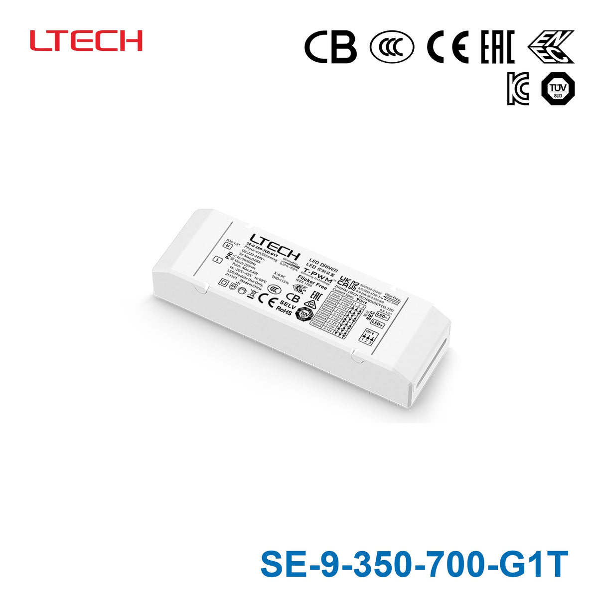 LTECH SE-9-350-700-G1T 8.4W 350mA ~ 700mA CC Triac LED Driver
