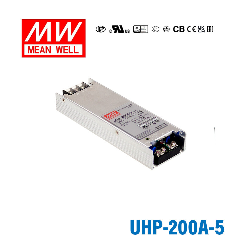 Mean Well UHP-200A-5 Power Supply 200W 5V 40A