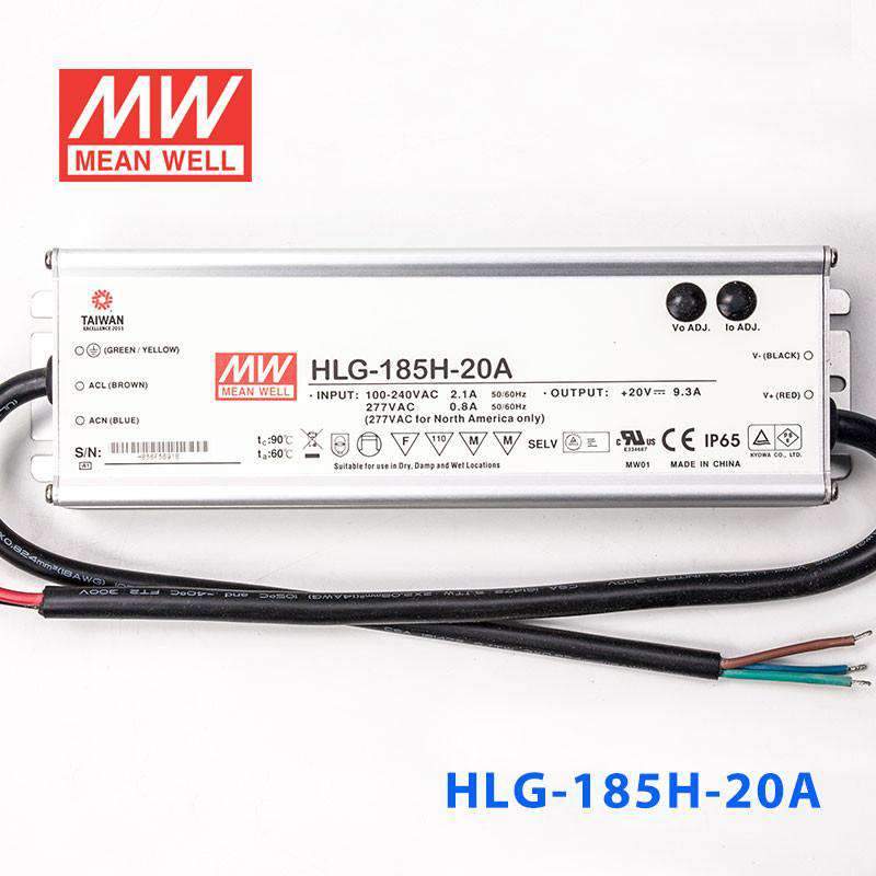 Mean Well HLG-185H-20A Power Supply 185W 20V - Adjustable 9.3A - PHOTO 2