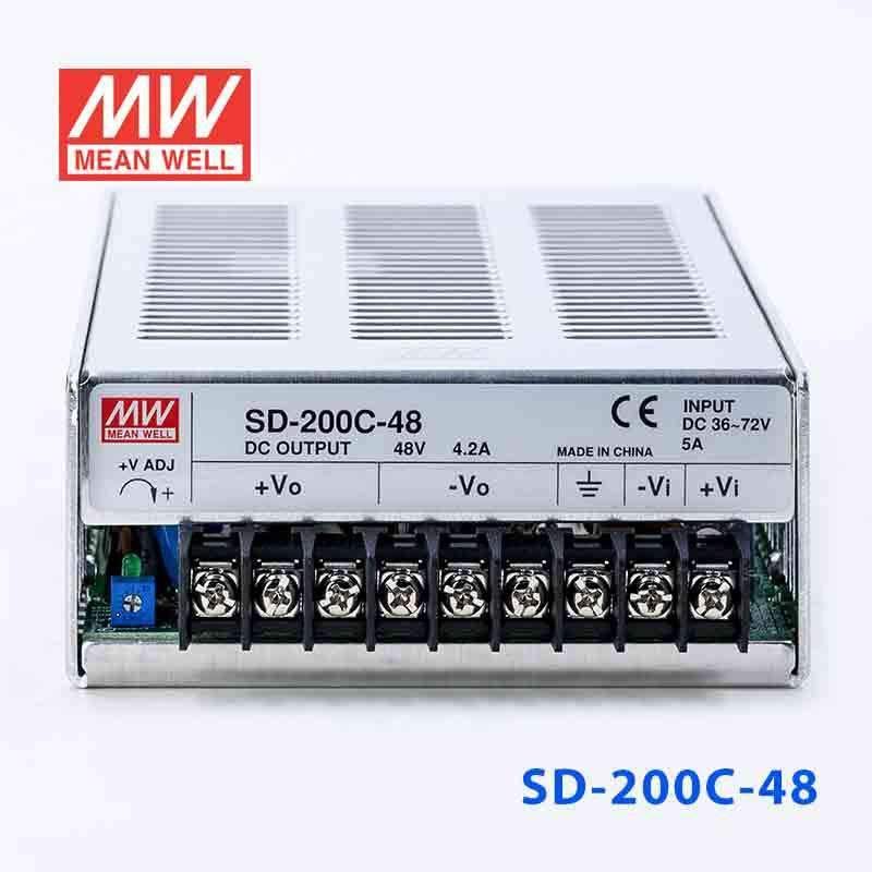 Mean Well SD-200C-48 DC-DC Converter - 200W - 36~72V in 48V out 8.4A - PHOTO 2