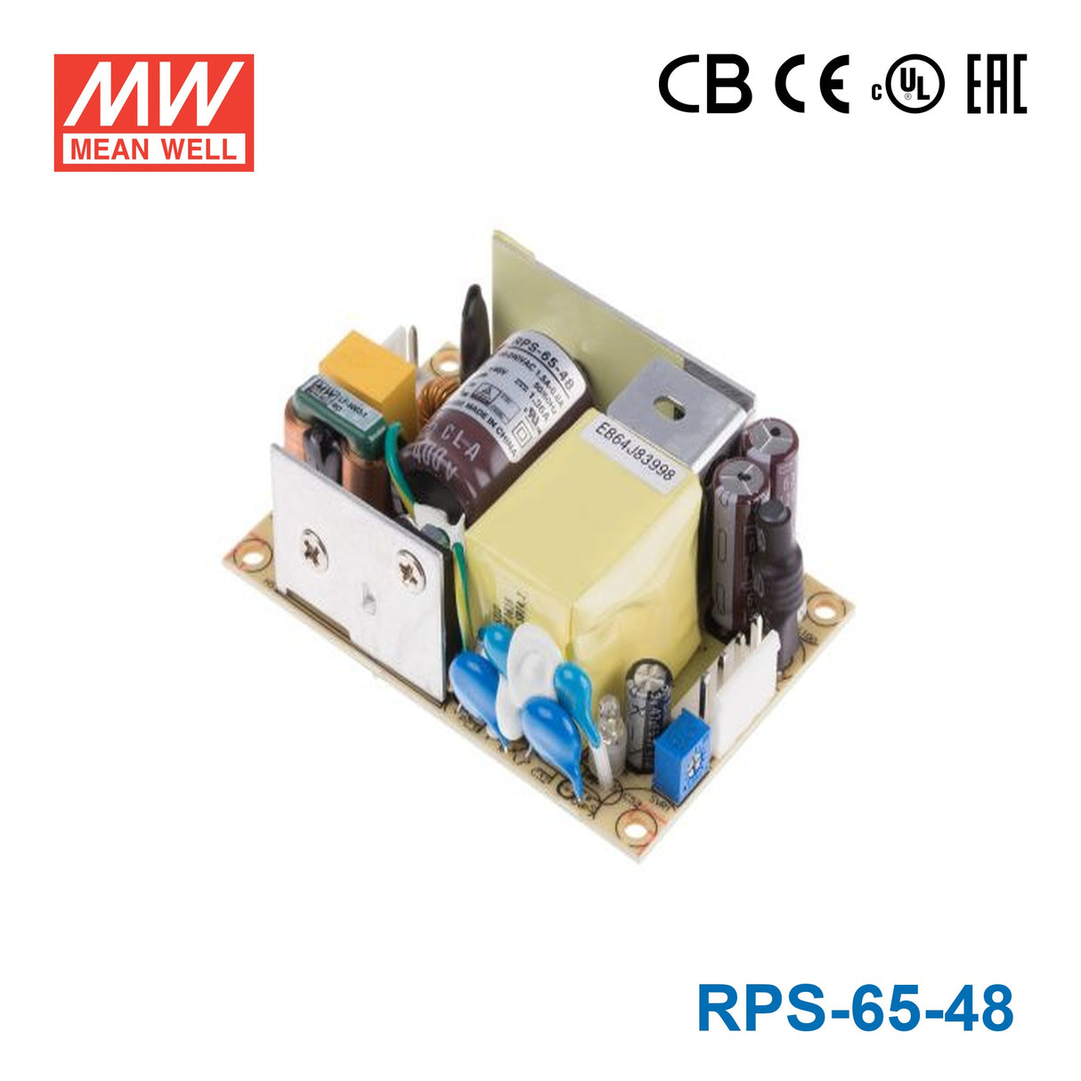 Mean Well RPS-65-48 Green Power Supply W 48V 1.36A - Medical Power Supply