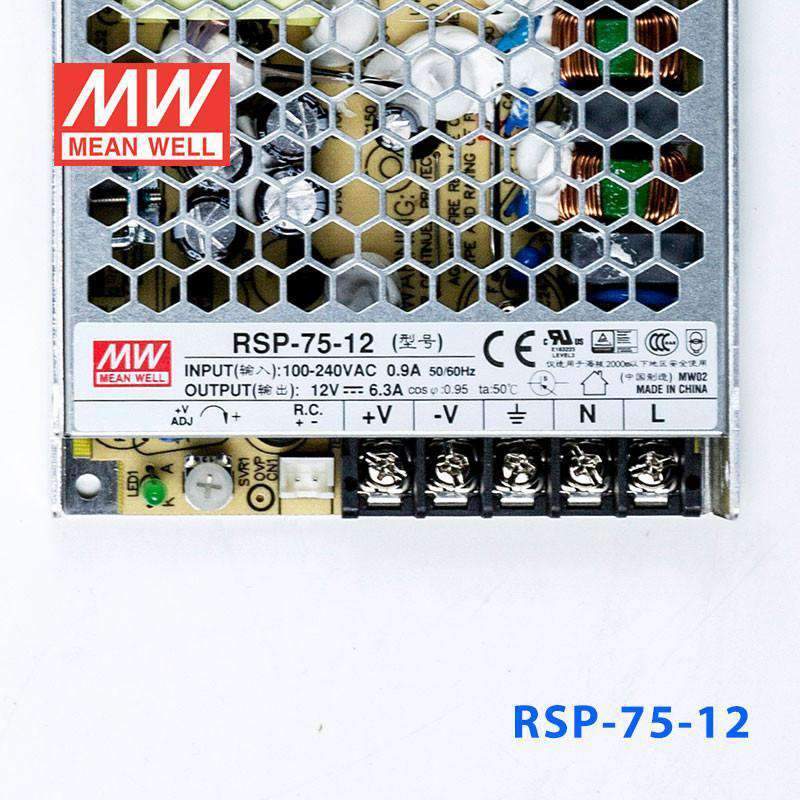 Mean Well RSP-75-12 Power Supply 75W 12V 6.3A - PHOTO 2